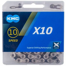 Řetěz KMC X10 stříbrno/černý box OEM